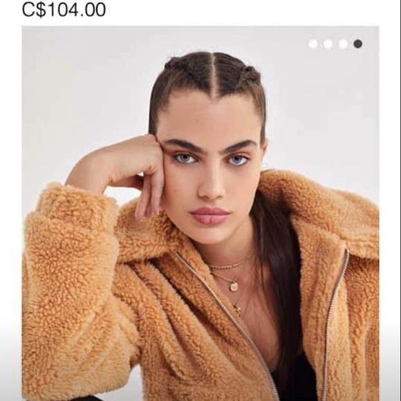 Urban Outfitters Cropped Teddy Jacket - Picture 5 of 5